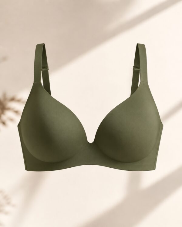 Seamless Compact Push-Up BH in Oliv