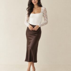 Lace Langarm Body String